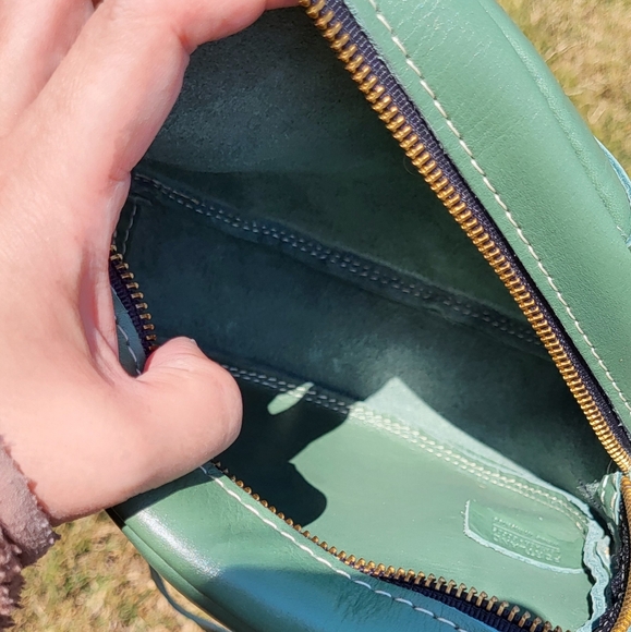 Large Circle Crossbody Bag in Eucalyptus Portland Leather Goods PLG - Picture 2 of 6